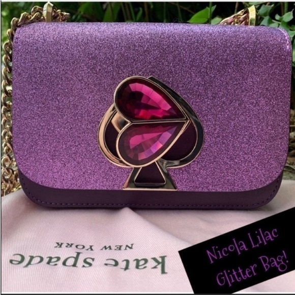 Kate Spade Purple Candy Nicola Crossbody Clutch Bag - Picture 2 of 7
